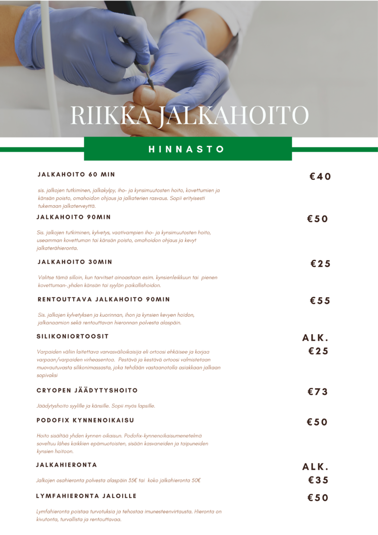HINNASTO2 Riikka jalkahoito